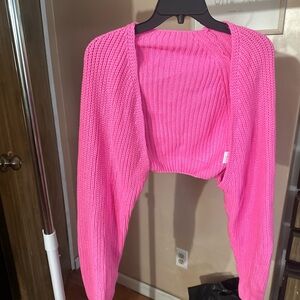 Women's Pink Knit Sweater
